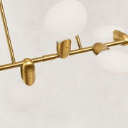 Dandelion Glass Linear Chandelier in 54 in / 137 cm - material detail