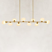 Dandelion Glass Linear Chandelier in 74 in / 188 cm - alternate angle