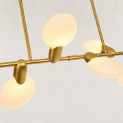 Dandelion Glass Linear Chandelier in 74 in / 188 cm - material detail
