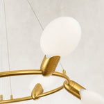 Dandelion32 gold-tone ring chandelier detail 4