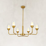 Double-Layer Oval Glass Chandelier in 29.5 in / 75 cm - alternate angle