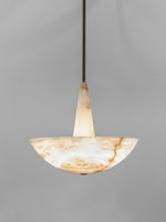Elegant Alabaster Chandelier with Integrated LED Premium by Dalmivik, product or room detail view