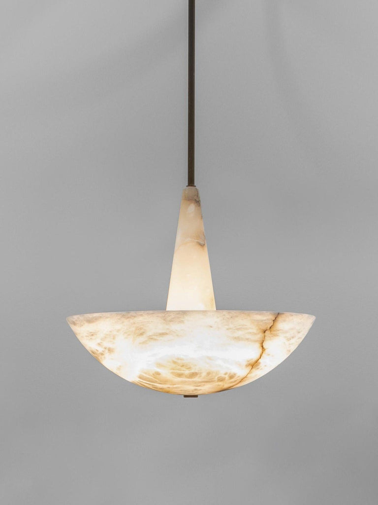 Elegant Alabaster Chandelier with Integrated LED Premium by Dalmivik, product or room detail view