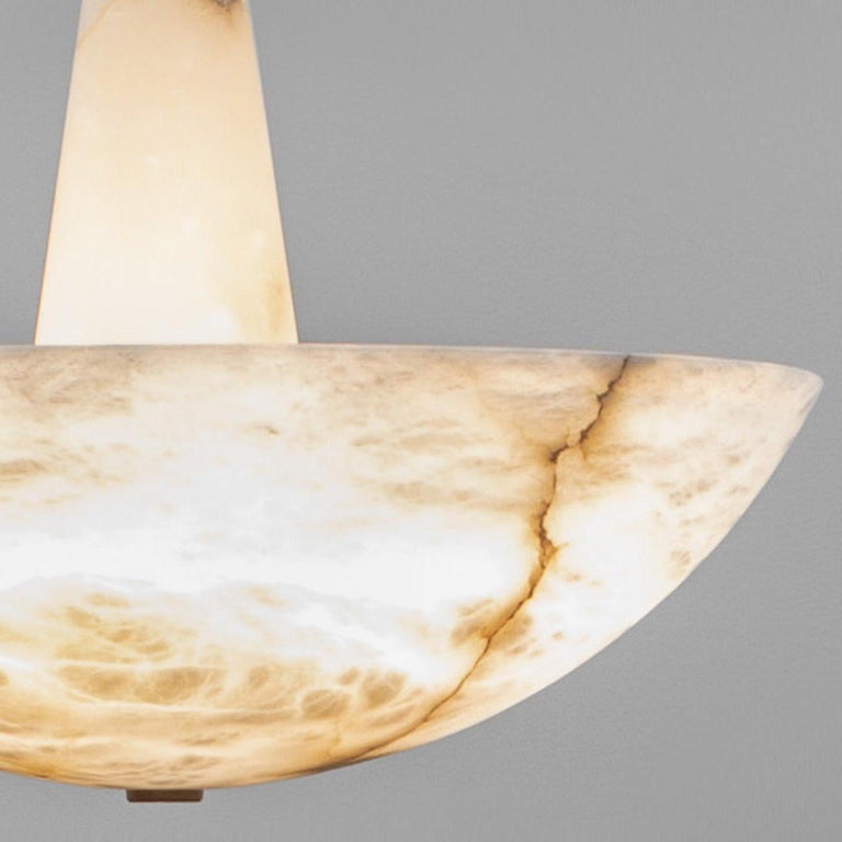 Elegant Alabaster Chandelier with Integrated LED Premium by Dalmivik, product or room detail view