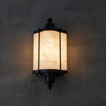 Isla Modern Outdoor Wall Lamp by Dalmivik, complete fixture view