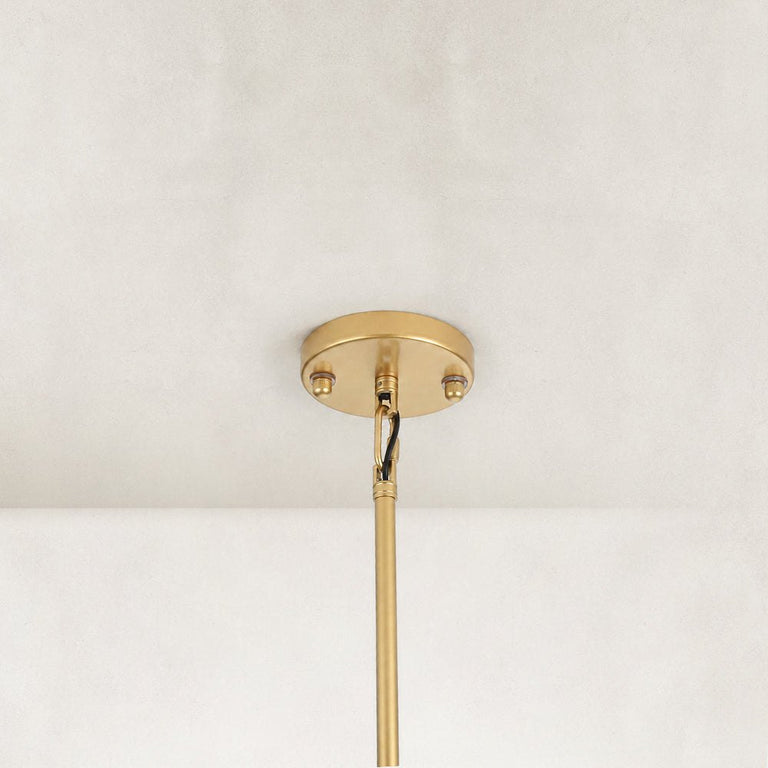 Faceted Glass Branch Linear Chandelier - compact-size canopy detail