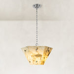 Faceted Ivory Marble Pendant shown in full against a neutral background
