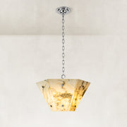 Faceted Ivory Marble Pendant shown in full against a neutral background