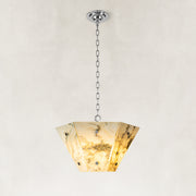 Faceted Ivory Marble Pendant shown against a neutral background