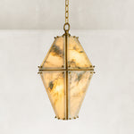 Faceted Marble Lantern Pendant shown in full against a neutral background