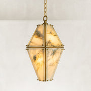 Faceted Marble Lantern Pendant shown in full against a neutral background