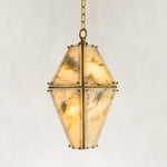 Faceted Marble Lantern Pendant shown against a neutral background