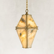 Faceted Marble Lantern Pendant shown against a neutral background