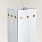 Product detail of Fine Vein Twelve-Panel Marble Lantern Pendant against a neutral background
