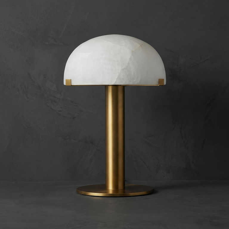 Dome Table Lamp by Dalmivik, complete fixture view