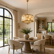 Gilded Cage Marble Chandelier 23.6