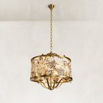 Gilded Cage Marble Chandelier 23.6