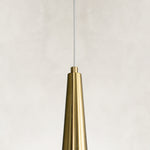 Product detail of Gilded Marble Disc Pendant against a neutral background