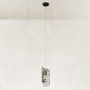 Product detail of Graphic Four-Panel Marble Pendant against a neutral background