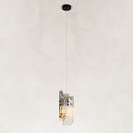 Graphic Four-Panel Marble Pendant shown against a neutral background