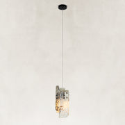 Graphic Four-Panel Marble Pendant shown against a neutral background