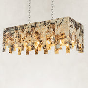 Product detail of Graphic Mosaic Marble Island Chandelier 47.2