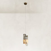 Graphic Vein Four-Panel Marble Pendant shown in full against a neutral background