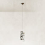 Product detail of Graphic Vein Four-Panel Marble Pendant against a neutral background