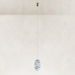 Product detail of Graphic Vein Marble Disc Pendant against a neutral background