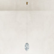 Product detail of Graphic Vein Marble Disc Pendant against a neutral background