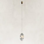 Graphic Vein Marble Disc Pendant shown against a neutral background