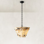 Graphic Vein Marble Pendant shown in full against a neutral background