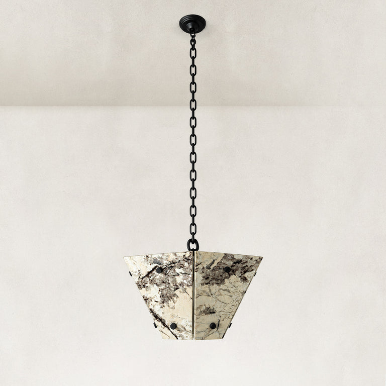 Product detail of Graphic Vein Marble Pendant against a neutral background