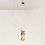 Green Four-Panel Marble Pendant shown in full against a neutral background
