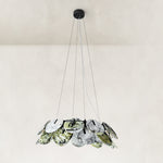 Product detail of Green Marble Disc Ring Chandelier 31.5