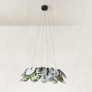 Product detail of Green Marble Disc Ring Chandelier 31.5