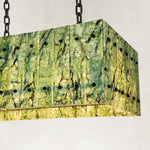 Product detail of Green Marble Island Pendant against a neutral background