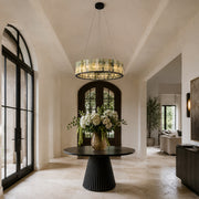 Green Marble Ring Chandelier 31.5