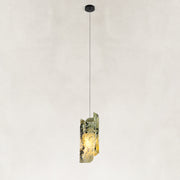 Green Pinwheel Four-Panel Marble Pendant shown against a neutral background