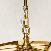 Product detail of Inverted Pyramid Marble-Panel Pendant against a neutral background
