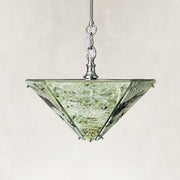Inverted Pyramid Marble Pendant shown against a neutral background