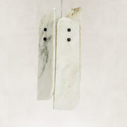 Product detail of Ivory Four-Panel Marble Pendant against a neutral background