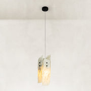 Ivory Four-Panel Marble Pendant shown in full against a neutral background