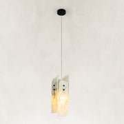 Ivory Four-Panel Marble Pendant shown against a neutral background