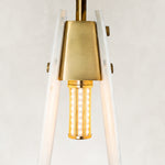 Product detail of Layered Ivory Marble Disc Pendant against a neutral background