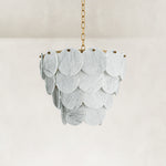 Product detail of Layered Marble Disc Pendant against a neutral background