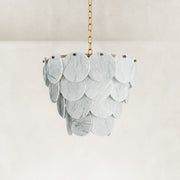 Product detail of Layered Marble Disc Pendant against a neutral background