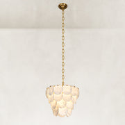 Layered Marble Disc Pendant shown in full against a neutral background