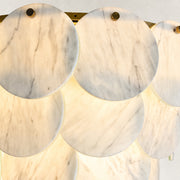 Product detail of Layered Marble Disc Pendant against a neutral background