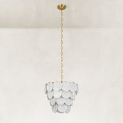 Product detail of Layered Marble Disc Pendant against a neutral background